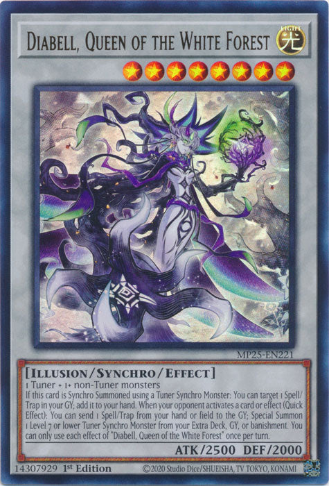 Diabell, Queen of the White Forest - MP25-EN221 - Ultra Rare 1st Edition