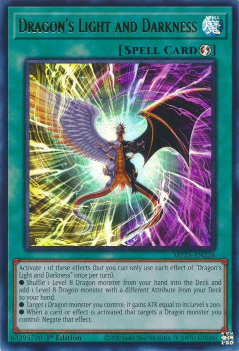 Dragon's Light and Darkness - MP25-EN226 - Ultra Rare 1st Edition