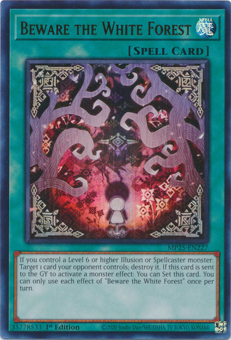 Beware the White Forest - MP25-EN227 - Ultra Rare 1st Edition