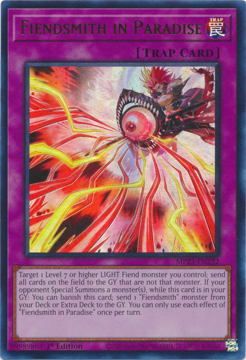 Fiendsmith in Paradise - MP25-EN232 - Ultra Rare 1st Edition