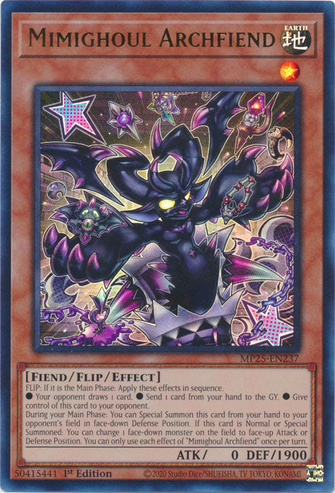 Mimighoul Archfiend - MP25-EN237 - Ultra Rare 1st Edition