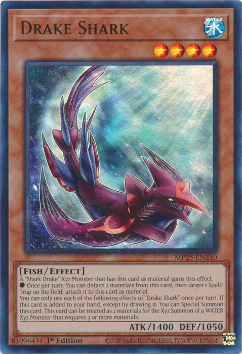Drake Shark - MP25-EN240 - Ultra Rare 1st Edition