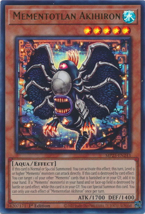 Mementotlan Akihiron - MP25-EN243 - Ultra Rare 1st Edition