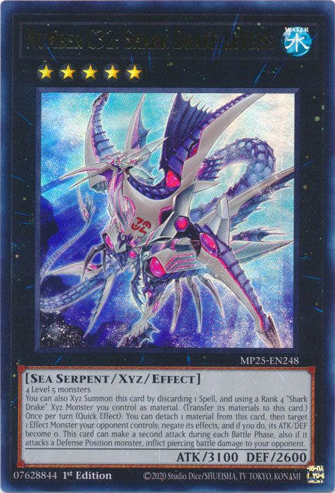 Number C32: Shark Drake LeVeiss - MP25-EN248 - Ultra Rare 1st Edition