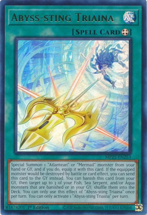 Abyss-sting Triaina - MP25-EN253 - Ultra Rare 1st Edition