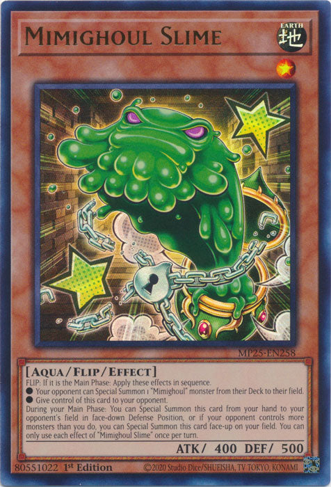 Mimighoul Slime - MP25-EN258 - Ultra Rare 1st Edition