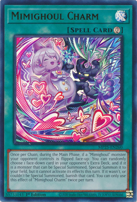 Mimighoul Charm - MP25-EN260 - Ultra Rare 1st Edition