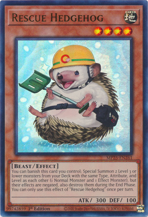 Rescue Hedgehog - MP25-EN261 - Ultra Rare 1st Edition