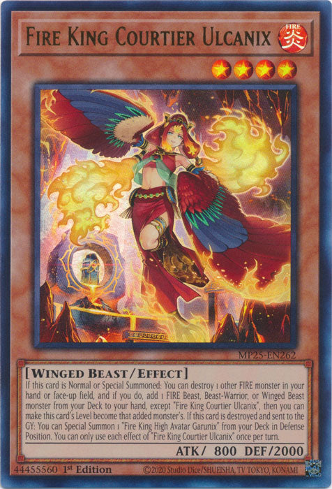 Fire King Courtier Ulcanix - MP25-EN262 - Ultra Rare 1st Edition