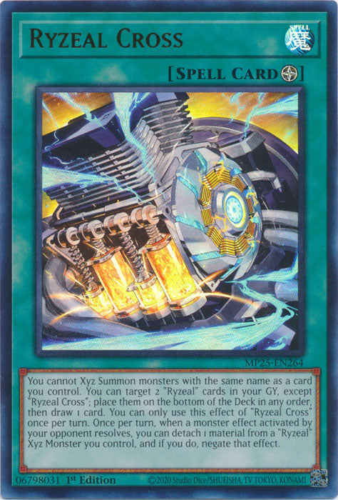 Ryzeal Cross - MP25-EN264 - Ultra Rare 1st Edition
