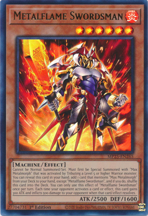 Metalflame Swordsman - MP25-EN265 - Ultra Rare 1st Edition
