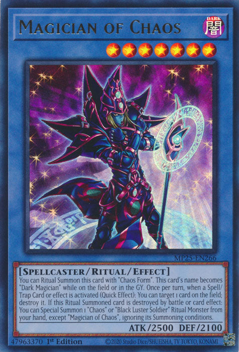 Magician of Chaos - MP25-EN266 - Ultra Rare 1st Edition