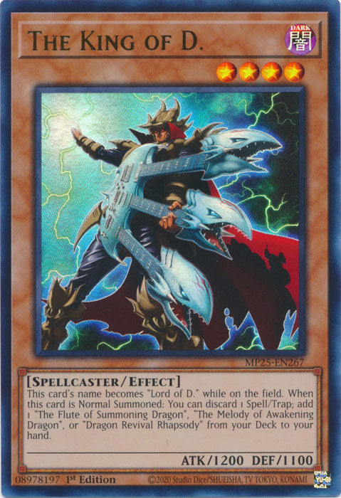The King of D. - MP25-EN267 - Ultra Rare 1st Edition