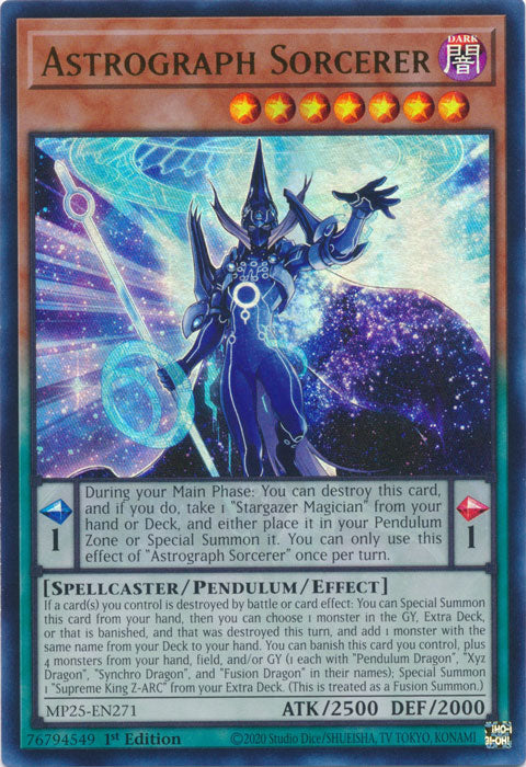 Astrograph Sorcerer - MP25-EN271 - Ultra Rare 1st Edition