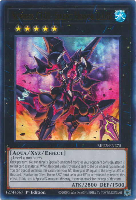 Number C101: Silent Honor DARK - MP25-EN275 - Ultra Rare 1st Edition