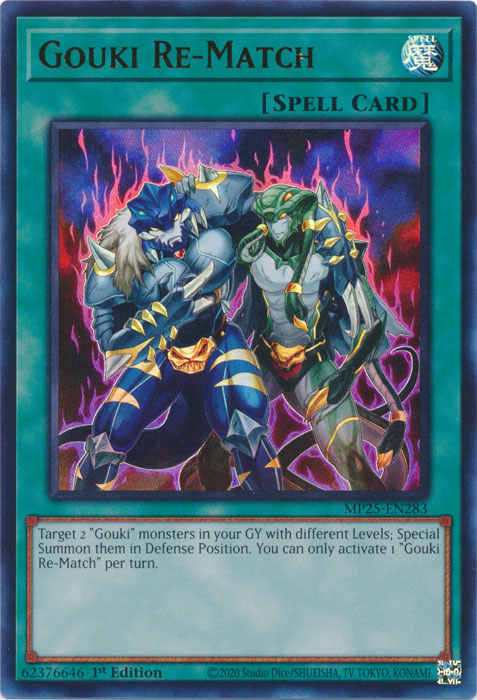 Gouki Re-Match - MP25-EN283 - Ultra Rare 1st Edition