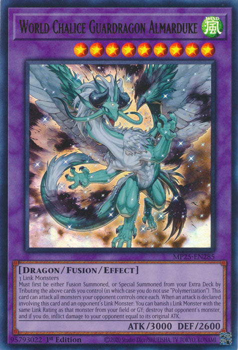 World Chalice Guardragon Almarduke - MP25-EN285 - Ultra Rare 1st Edition