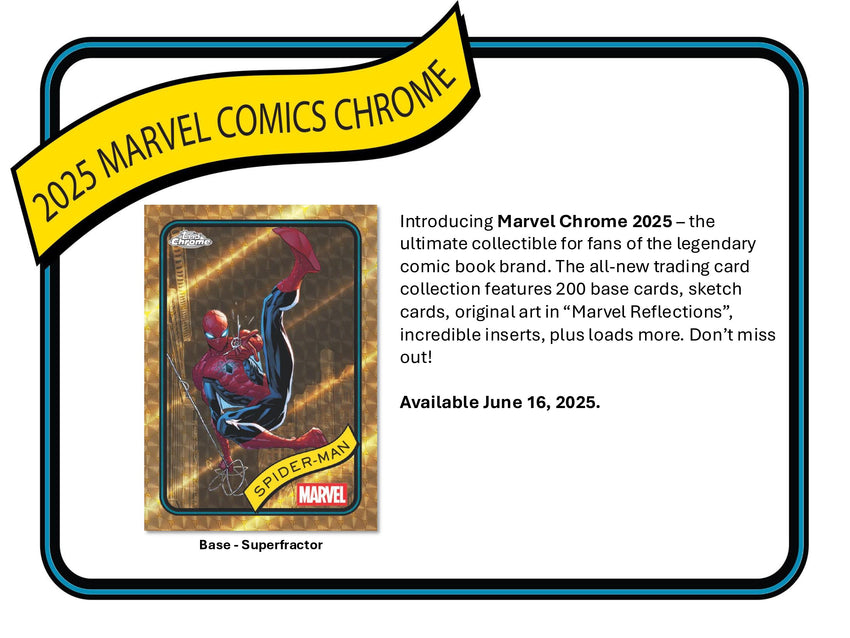 2025 Topps Chrome Marvel Hobby Box