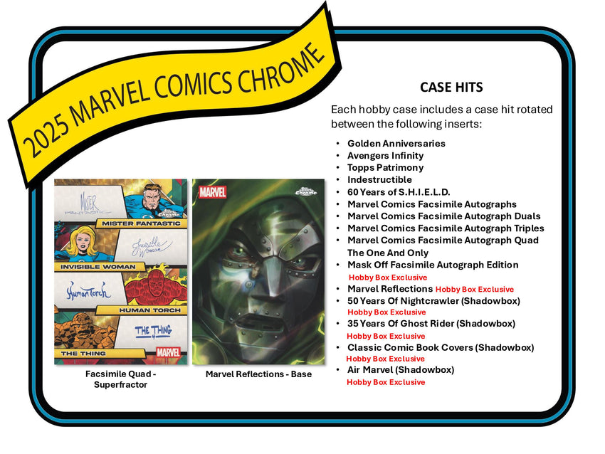 2025 Topps Chrome Marvel Hobby Pack