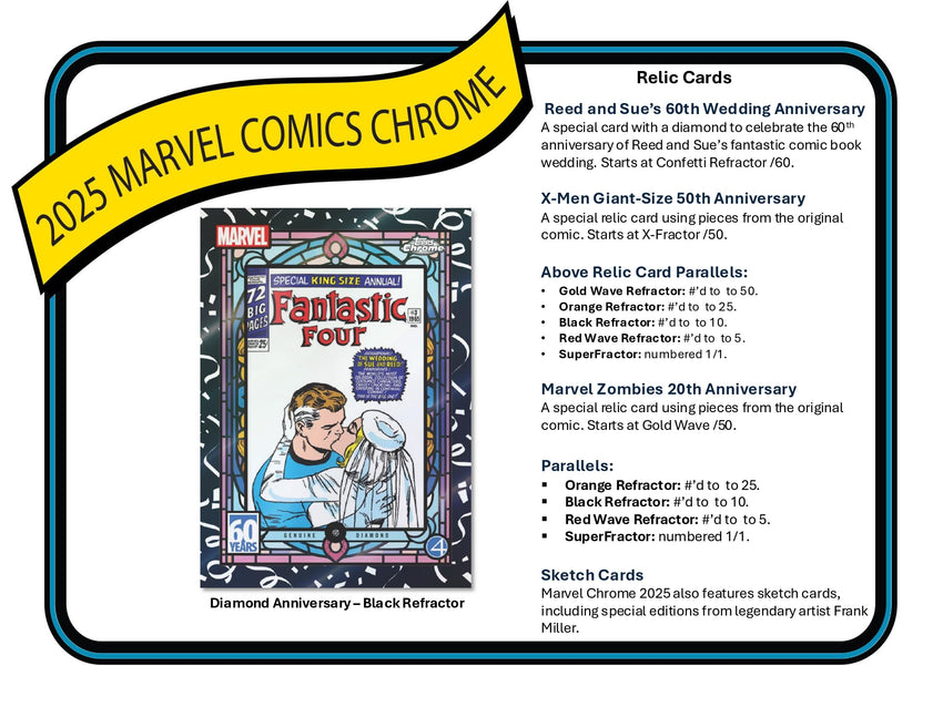 2025 Topps Chrome Marvel Hobby Pack