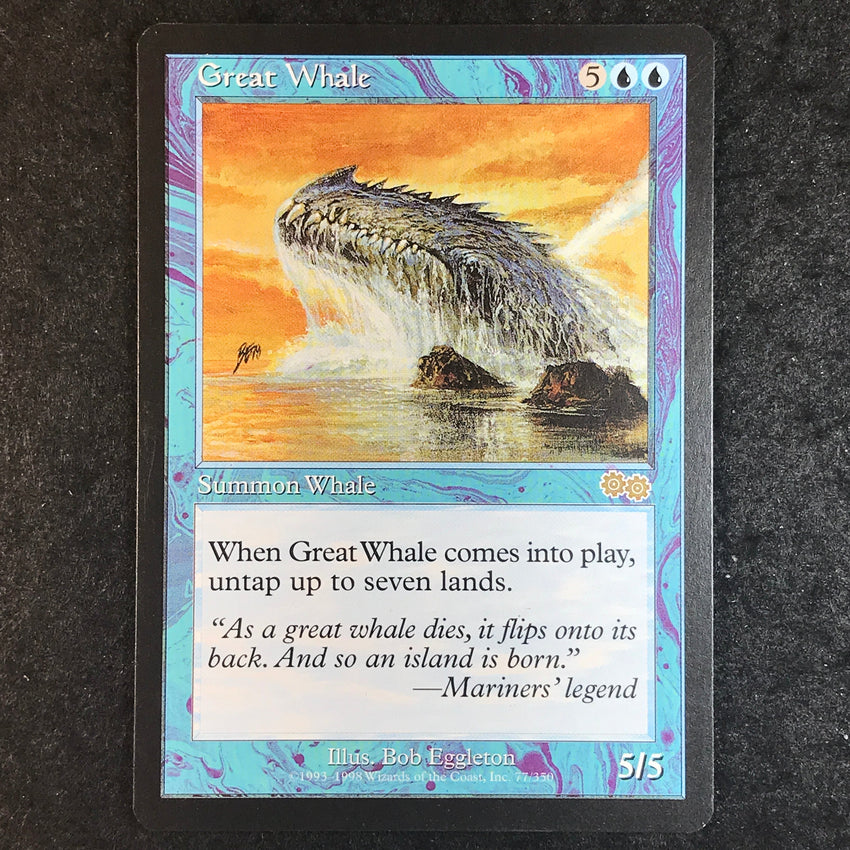 Great Whale - 77/350 - Rare - 1998 Magic the Gathering Urza's Saga