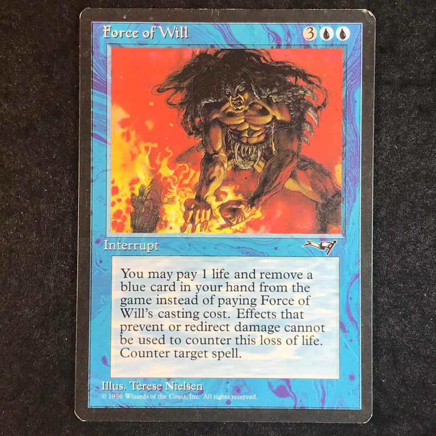(A) Force of Will - Uncommon - 1996 Magic the Gathering Alliances
