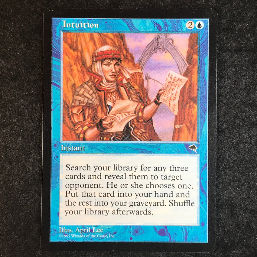 (A) Intuition - Rare - 1997 Magic the Gathering Tempest