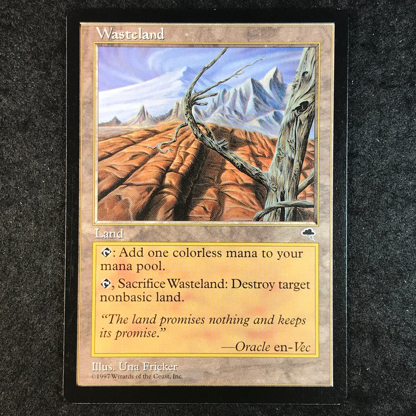 (A) Wasteland - Uncommon - 1997 Magic the Gathering Tempest