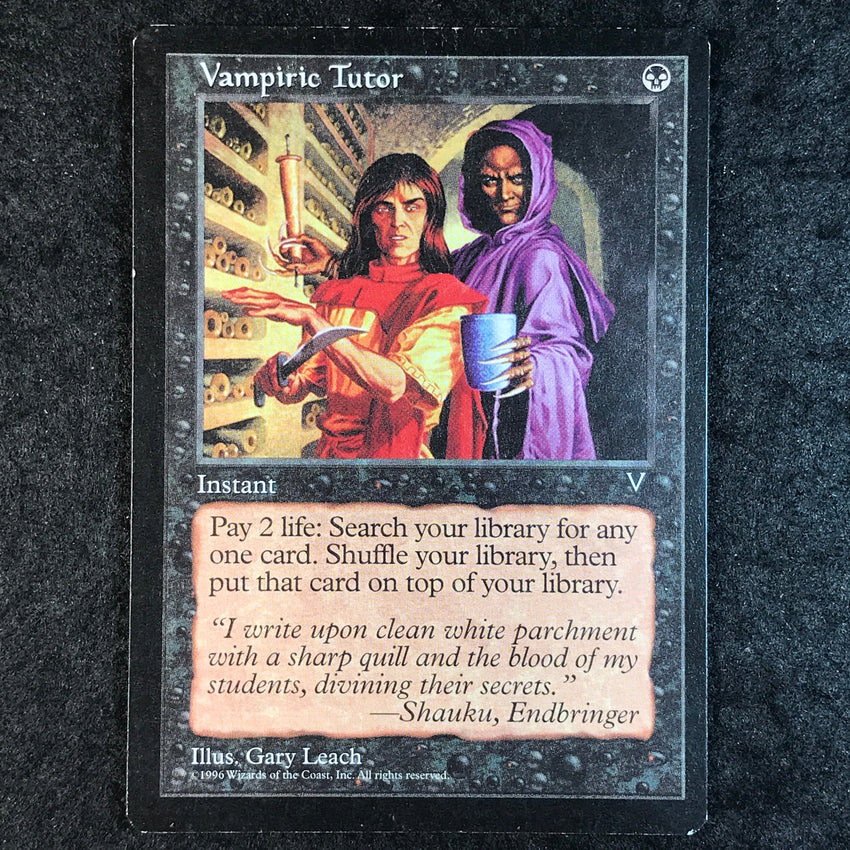 Vampiric Tutor - Rare - 1997 Magic the Gathering Visions