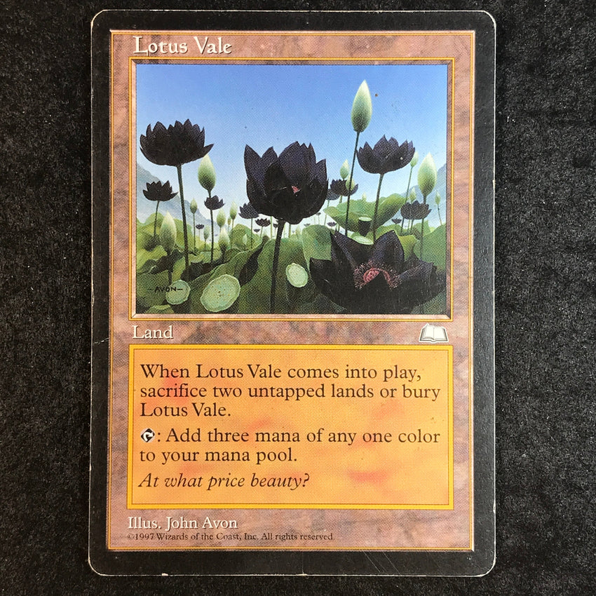 Lotus Vale - Rare - 1997 Magic the Gathering Weatherlight