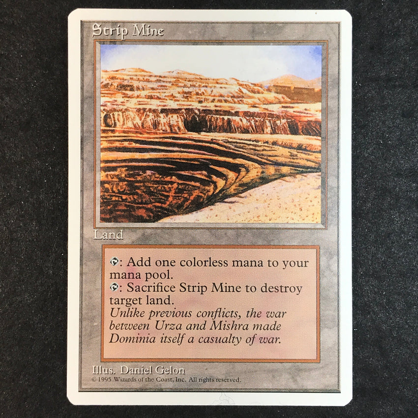 (A) Strip Mine - Uncommon - 1995 Magic the Gathering Fourth Edition