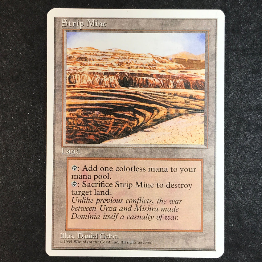 (B) Strip Mine - Uncommon - 1995 Magic the Gathering Fourth Edition