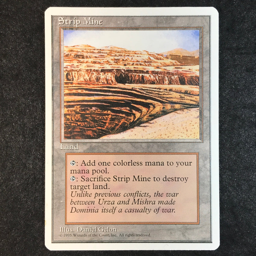 (C) Strip Mine - Uncommon - 1995 Magic the Gathering Fourth Edition
