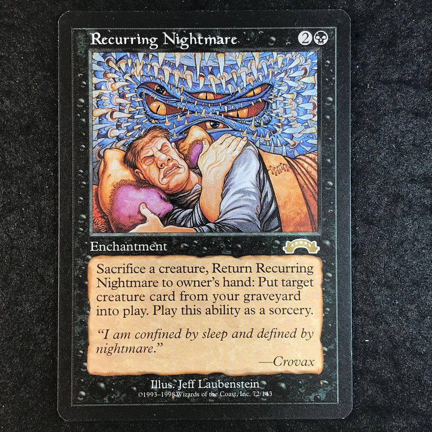 Recurring Nightmare - 72/143 - Rare - 1998 Magic the Gathering Exodus