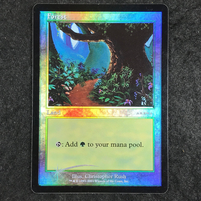FOIL Forest - 2001 Beta MTG Arena Promo