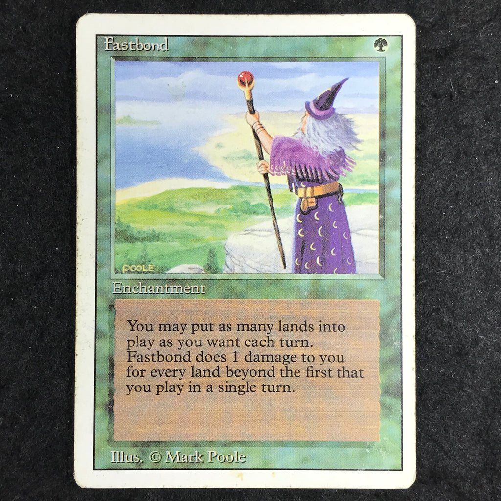(A) Fastbond - Rare - Magic the Gathering REVISED – Cherry Collectables