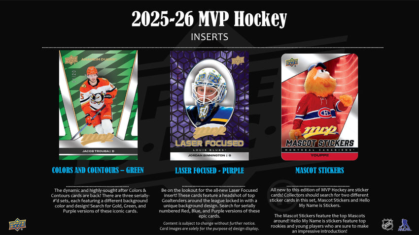 2025-26 Upper Deck MVP Hockey Hobby Box