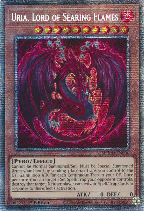 [STARLIGHT RARE] Uria, Lord of Searing Flames (Starlight Rare) - (MZMU-EN000) - 1st Edition