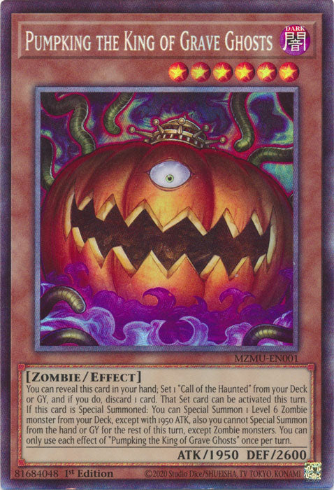 [COLLECTOR'S RARE] Pumpking the King of Grave Ghosts (Collector's Rare) - (MZMU-EN001) - 1st Edition