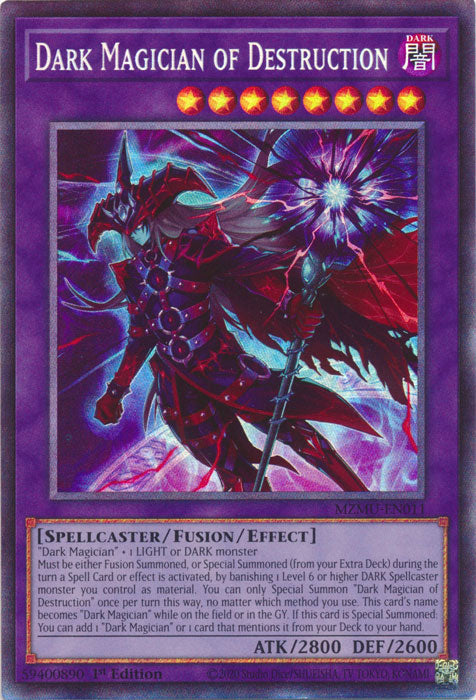 [COLLECTOR'S RARE] Dark Magician of Destruction (Collector's Rare) - (MZMU-EN011) - 1st Edition