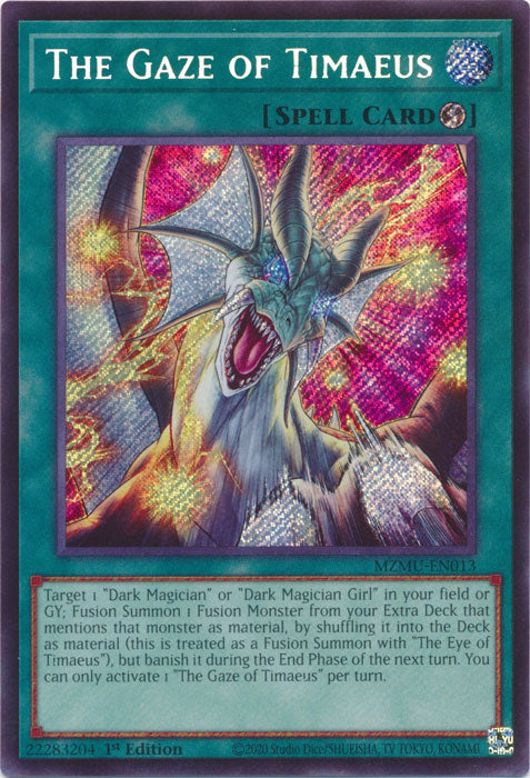 The Gaze of Timaeus - (MZMU-EN013) - [Secret Rare] 1st Edition
