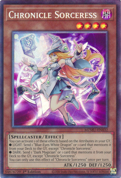[COLLECTOR'S RARE] Chronicle Sorceress (Collector's Rare) - (MZMU-EN032) - 1st Edition