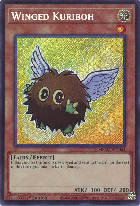 Winged Kuriboh - (MZMU-EN064) - [Secret Rare] 1st Edition