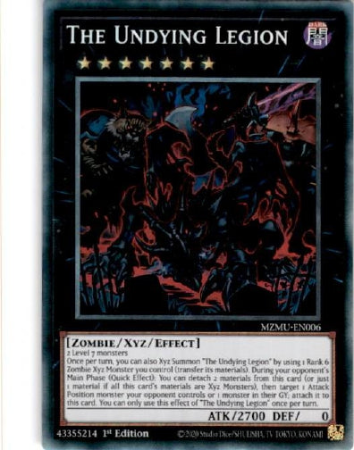[COLLECTOR'S RARE] The Undying Legion (Collector's Rare) - (MZMU-EN006) - 1st Edition
