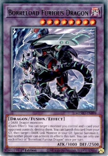Borreload Furious Dragon - (MZMU-EN099) - [Rare] 1st Edition