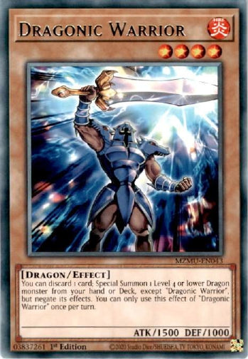 Dragonic Warrior - (MZMU-EN043) - [Rare] 1st Edition