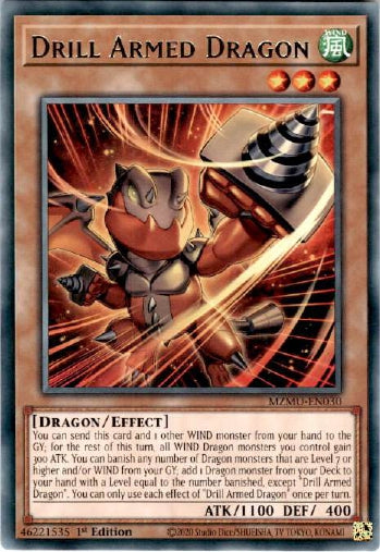 Drill Armed Dragon - (MZMU-EN030) - [Rare] 1st Edition