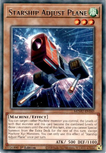 Starship Adjust Plane - (MZMU-EN049) - [Rare] 1st Edition