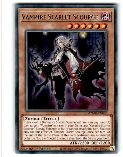 Vampire Scarlet Scourge - (MZMU-EN086) - [Rare] 1st Edition