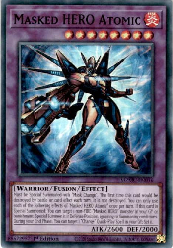 Masked HERO Atomic - (MZMU-EN016) - [Super Rare] 1st Edition